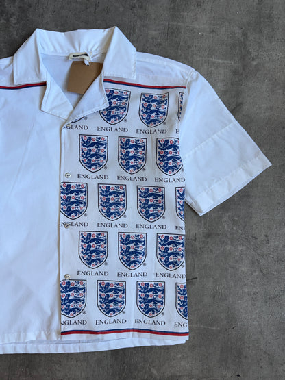 VT Rework: England Three Lions Embellem Cotton Shirt