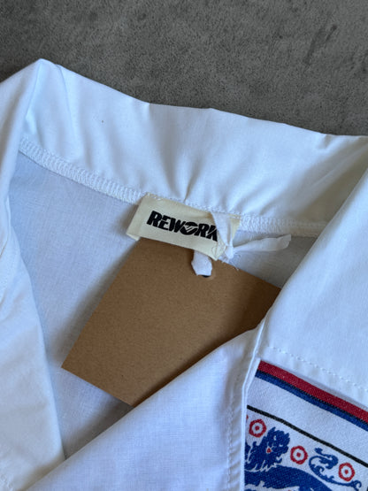 VT Rework: England Three Lions Embellem Cotton Shirt