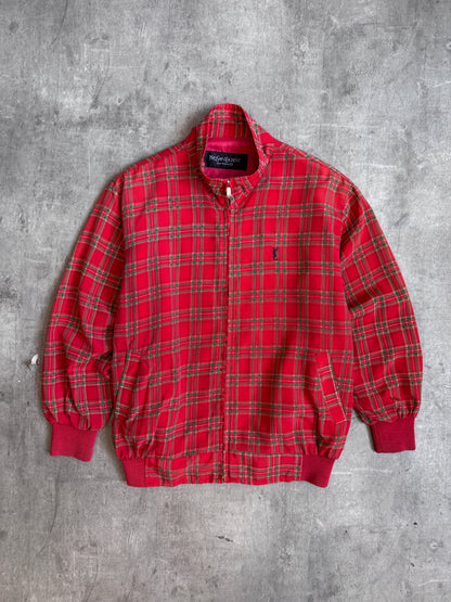 1980's YvesSaintLaurent Tartan Check Harrington Jacket