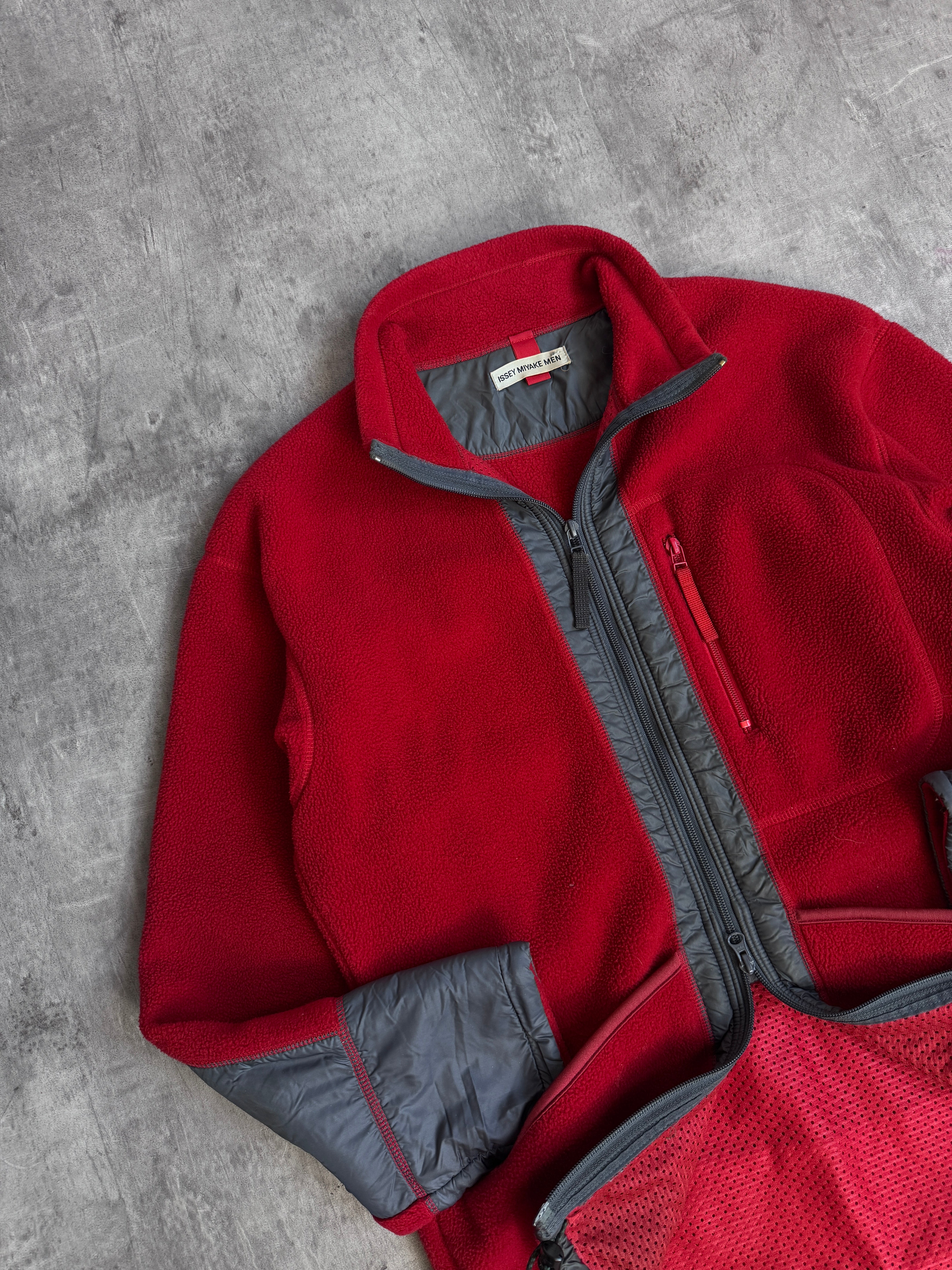 AW 2000 Issey Miyake Men Technical Dual Zip Fleece – Vintage