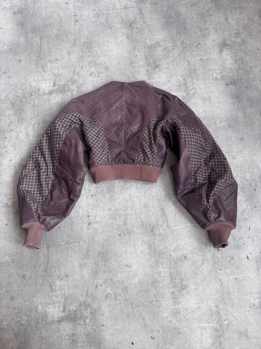 VT Rework: Celine Oversized Cropped Monogram Bomber Jacket