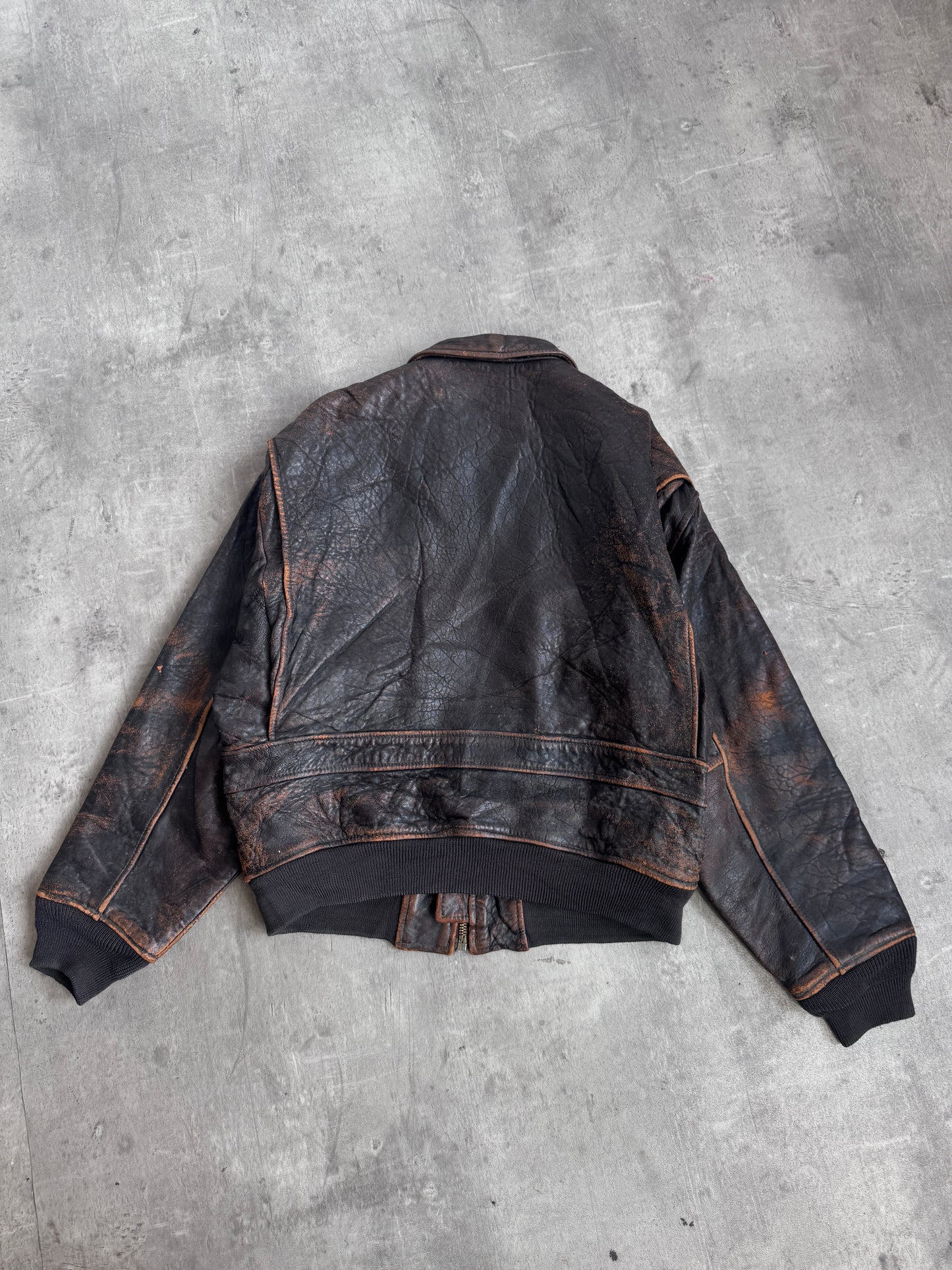 Avirex Weathered Brown G-4 Leather Jacket