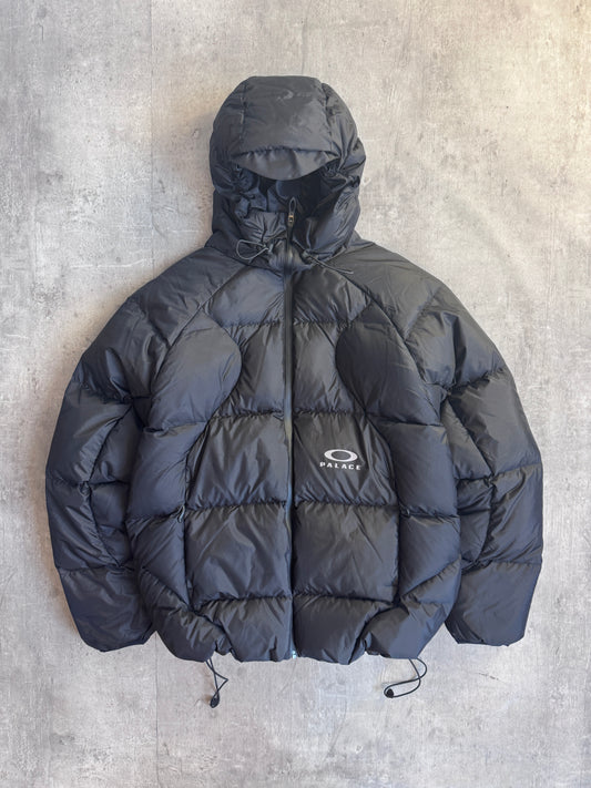 Palace x Oakley Black Hooded Puffer Jacket