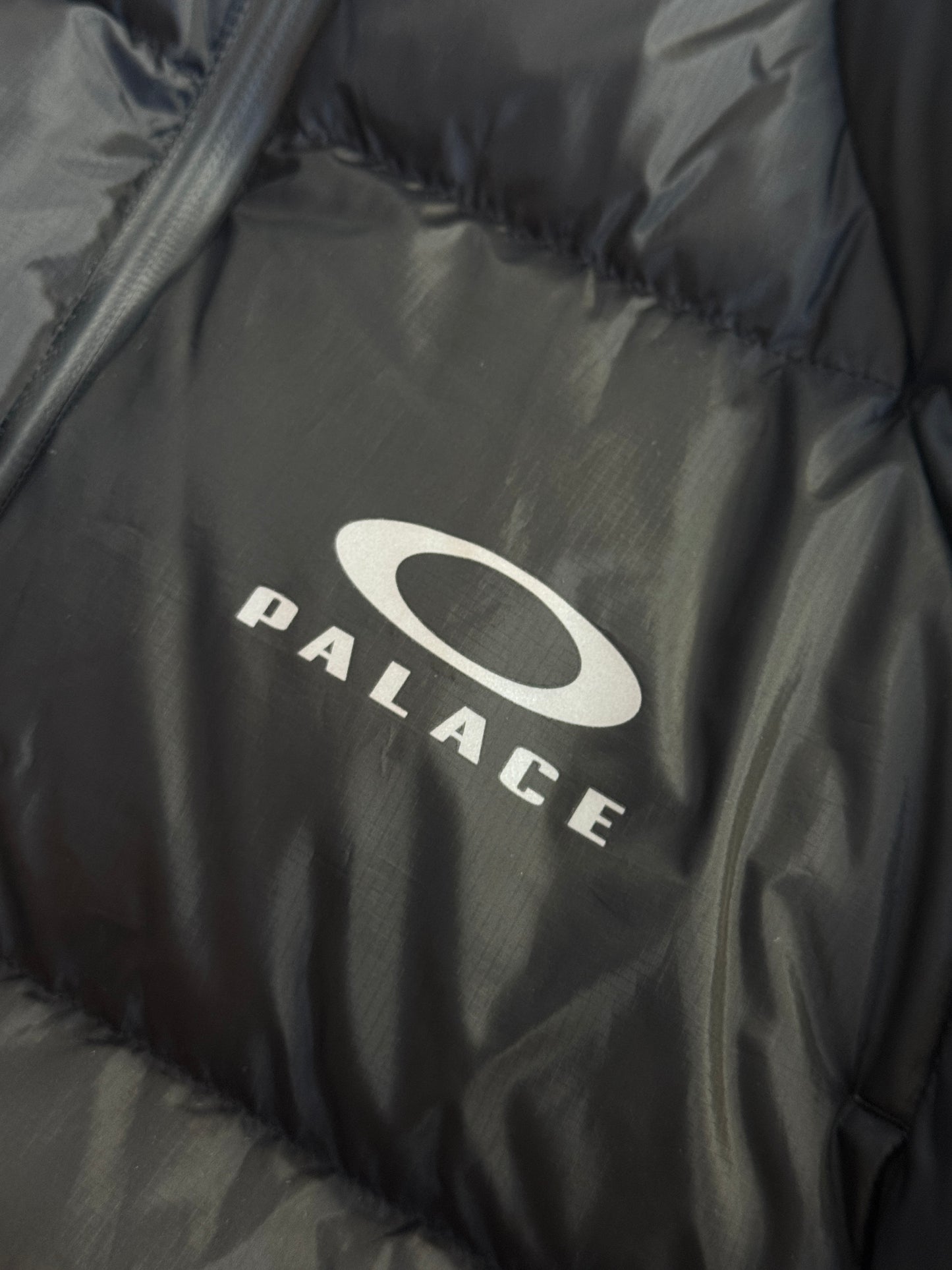 Palace x Oakley Black Hooded Puffer Jacket