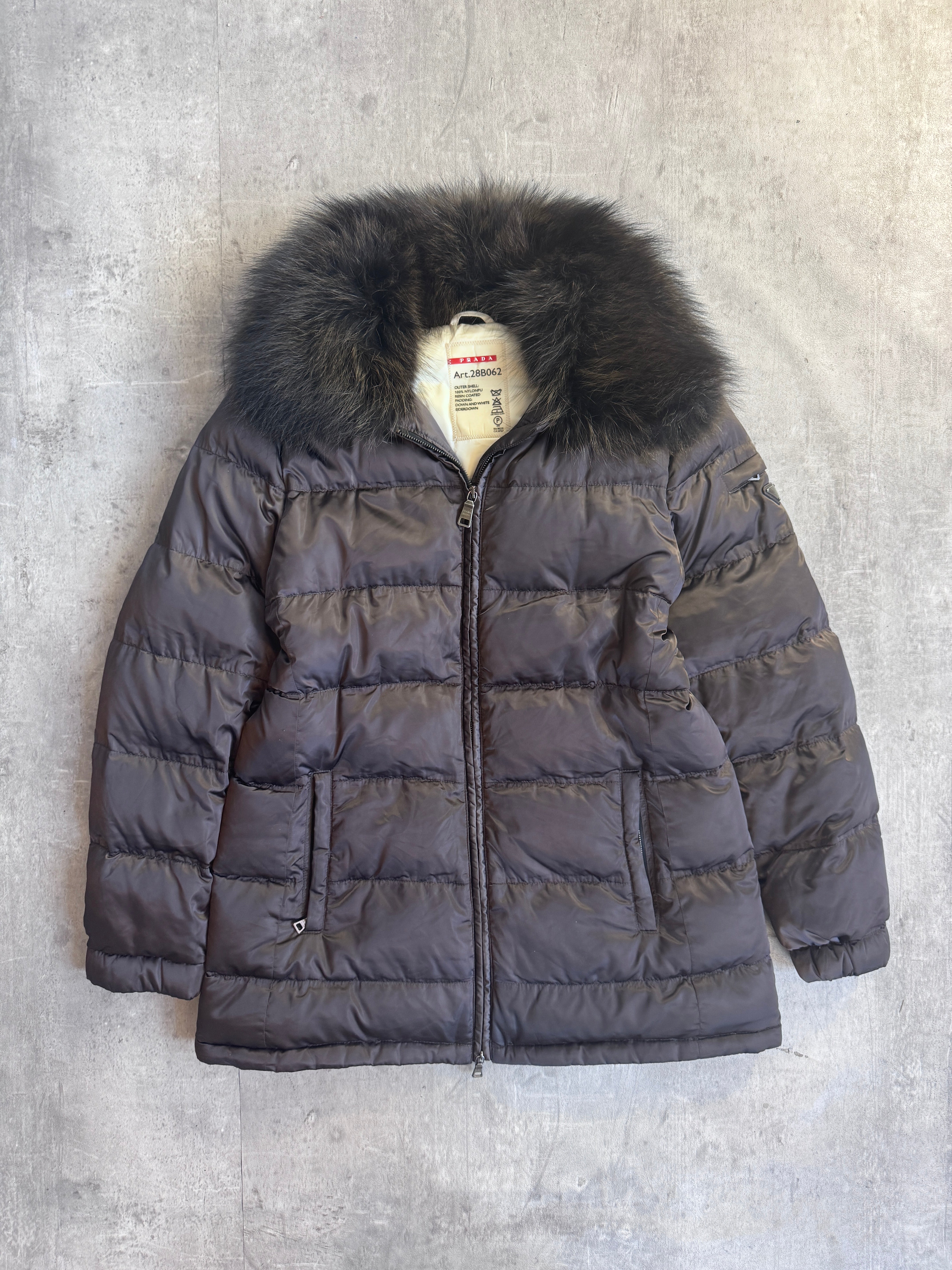 ジャケット・アウター PRADA Brown Down Jacket Prada Brown Down