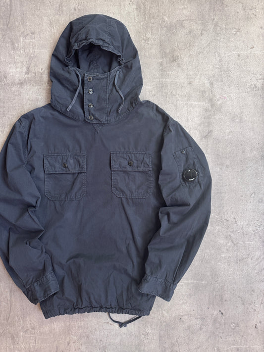 S/S 2018 C.P. Company Black Pullover Hooded Lens Smock