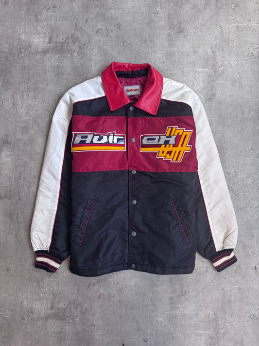 Avirex Varsity Colourblock Leather Trim Quilted Jacket