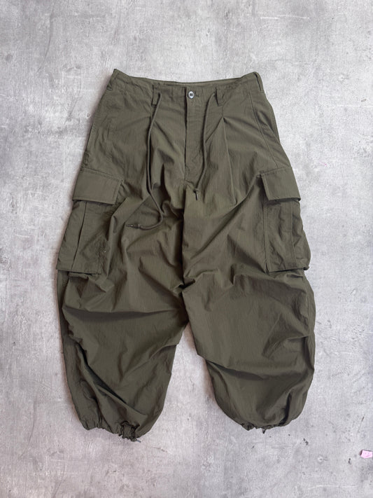 Beams Japan Khaki Cargo Parachute Trousers