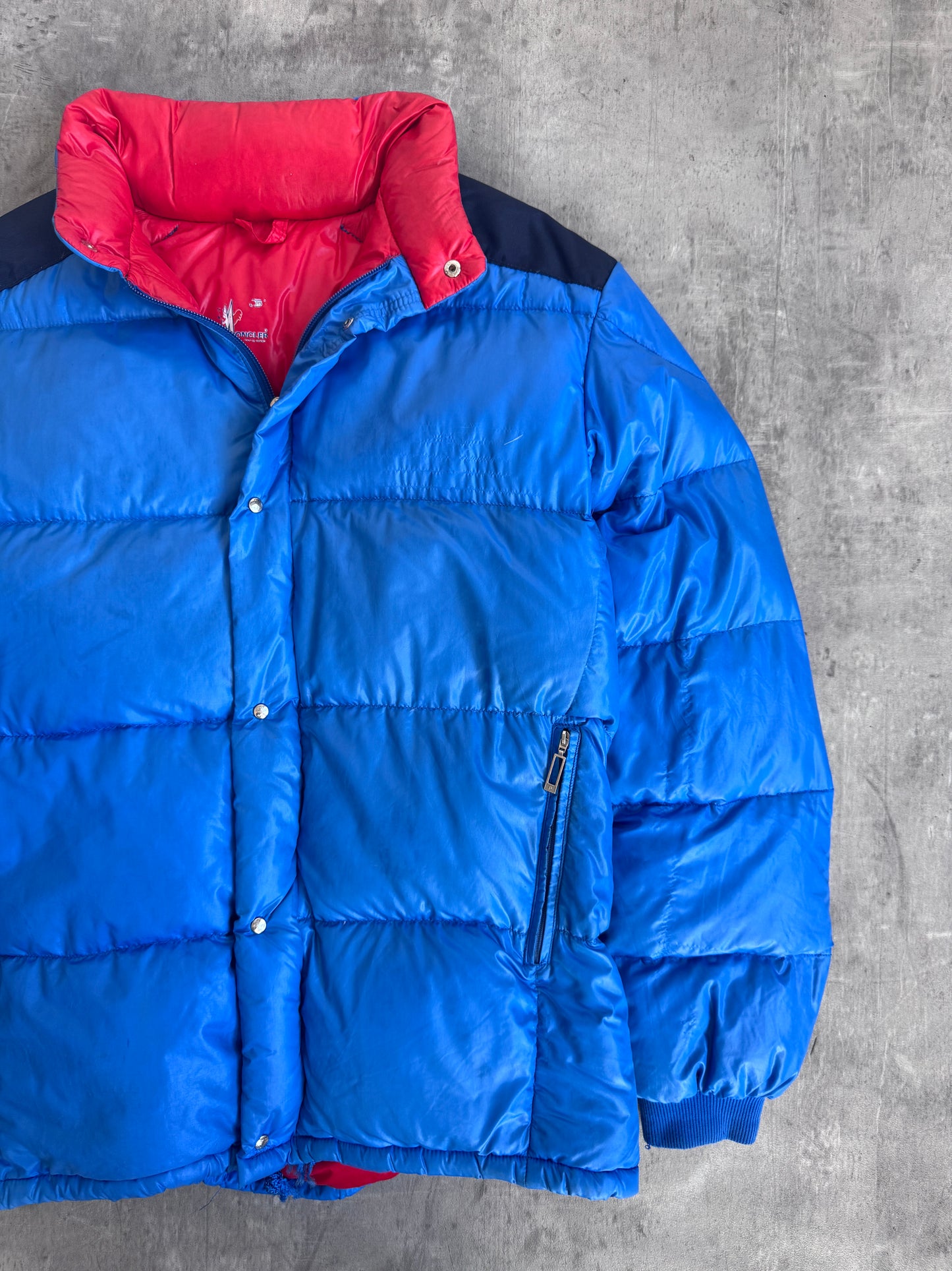 Moncler Shoulder Panelled Two Tone Puffer Down Jacket