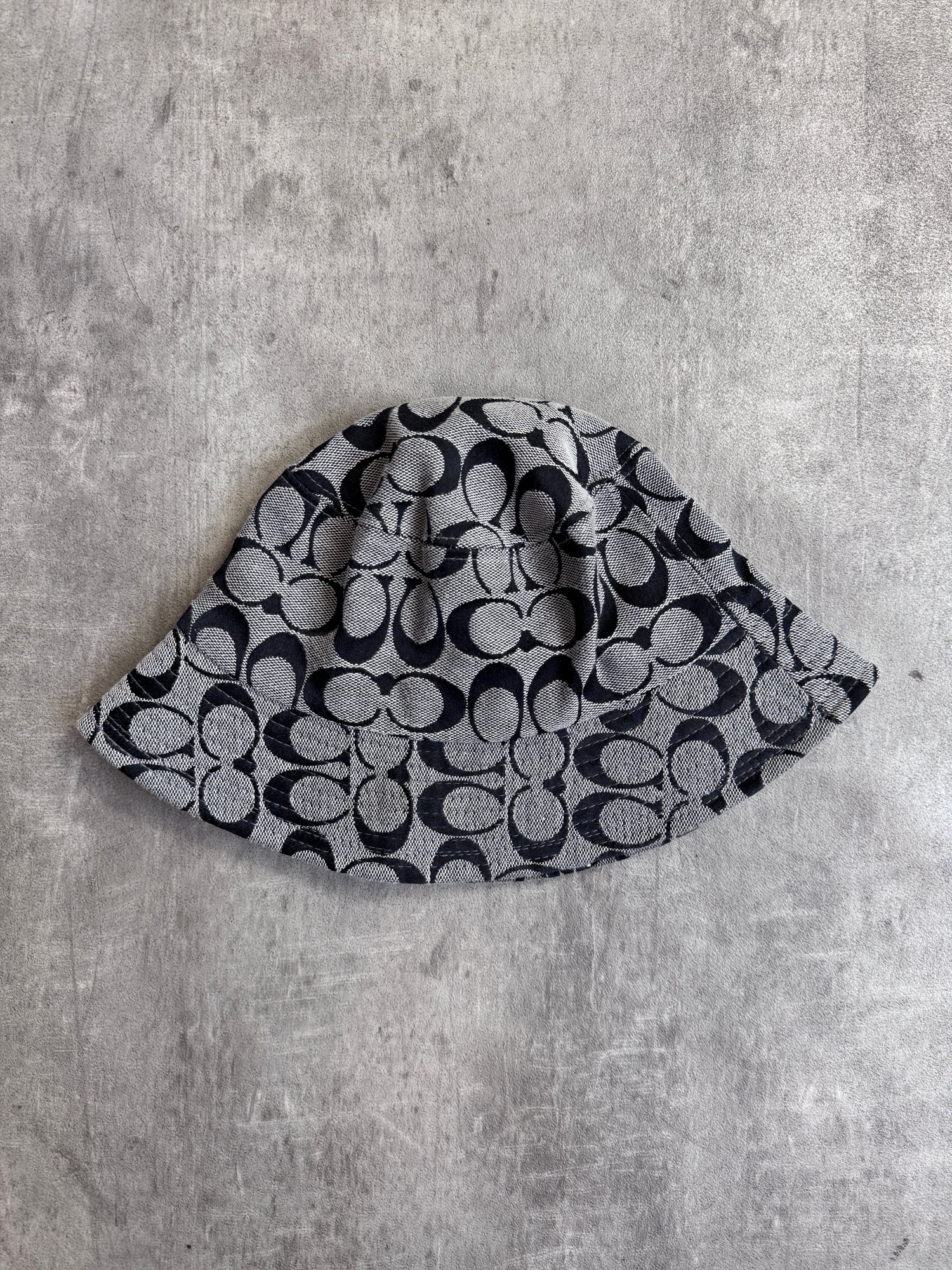 Coach Monochrome Logo Print Bucket Hat