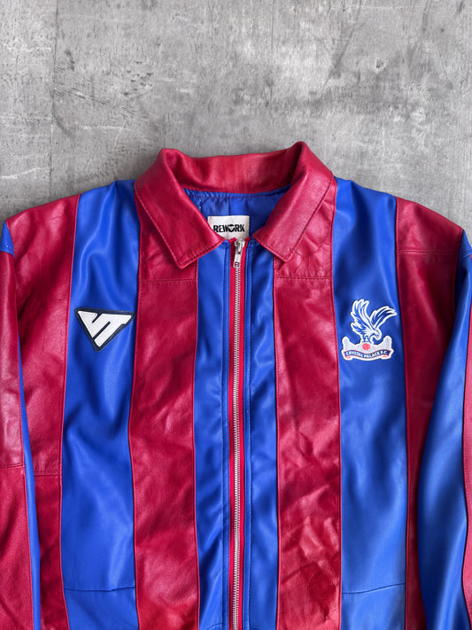 VT Rework : Crystal Palace F.C. FA Cup Champions Leather Jacket