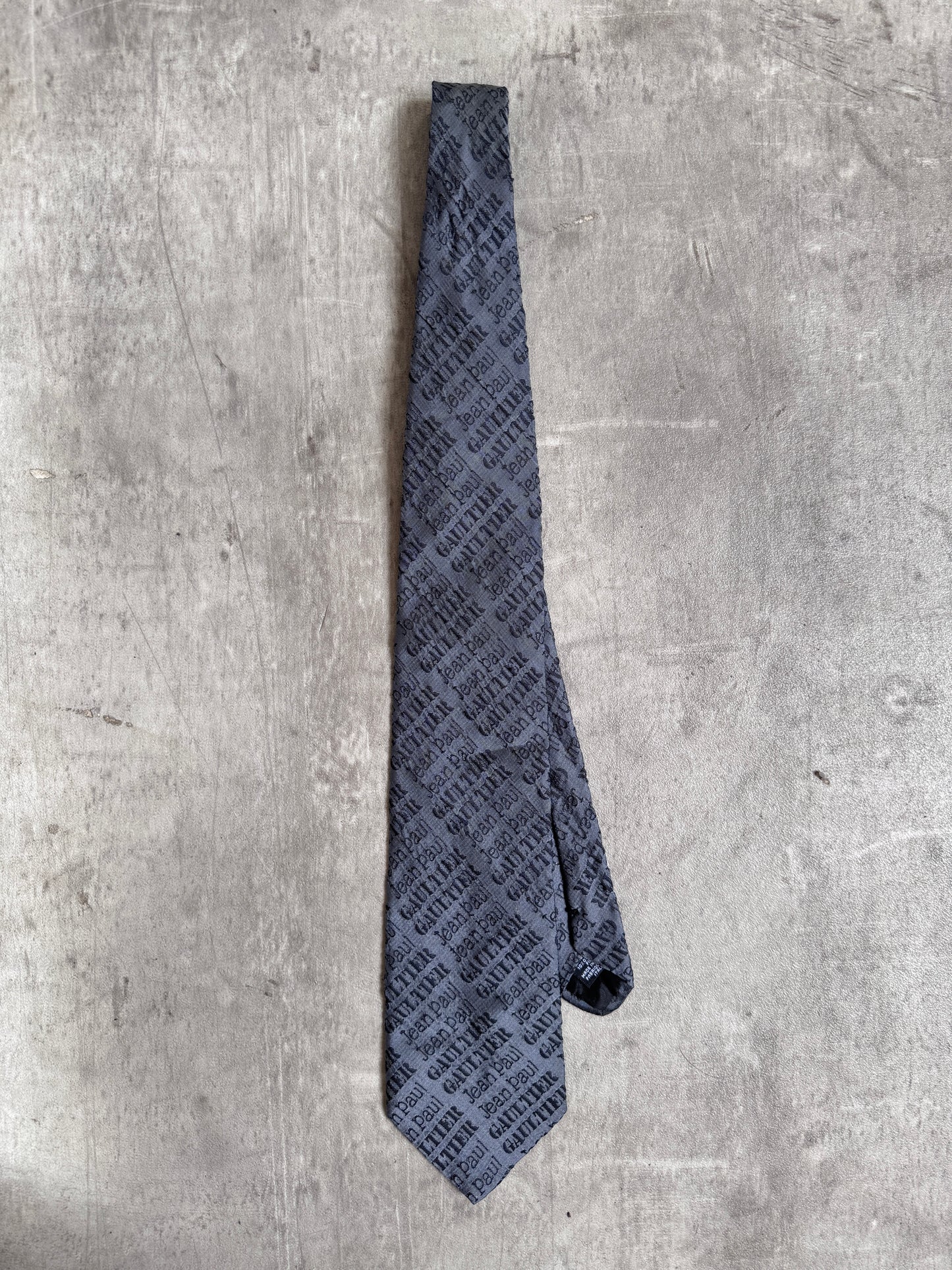 JPG Grey Spellout Tie