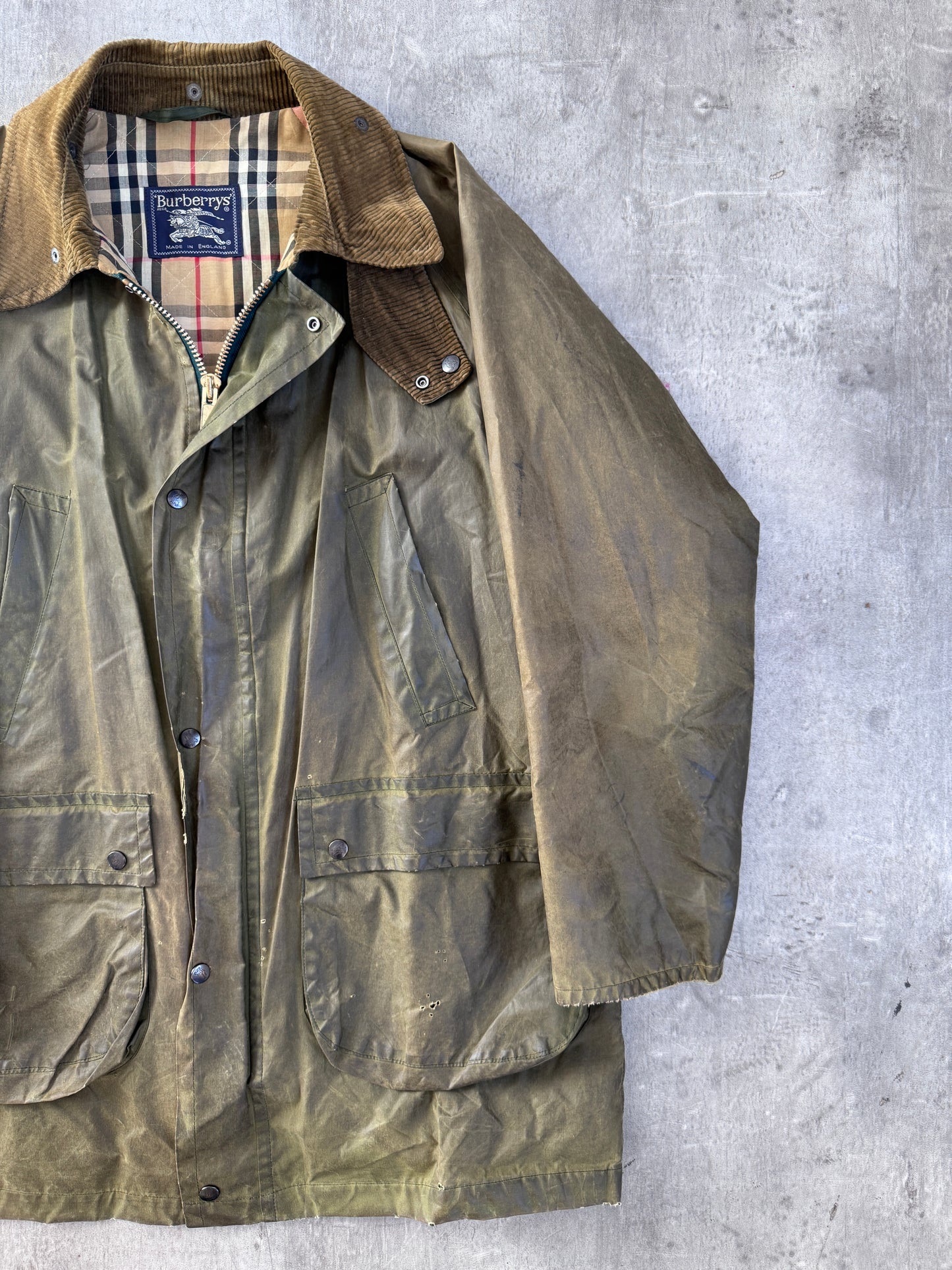 Burberry Waxed Canvas Coat