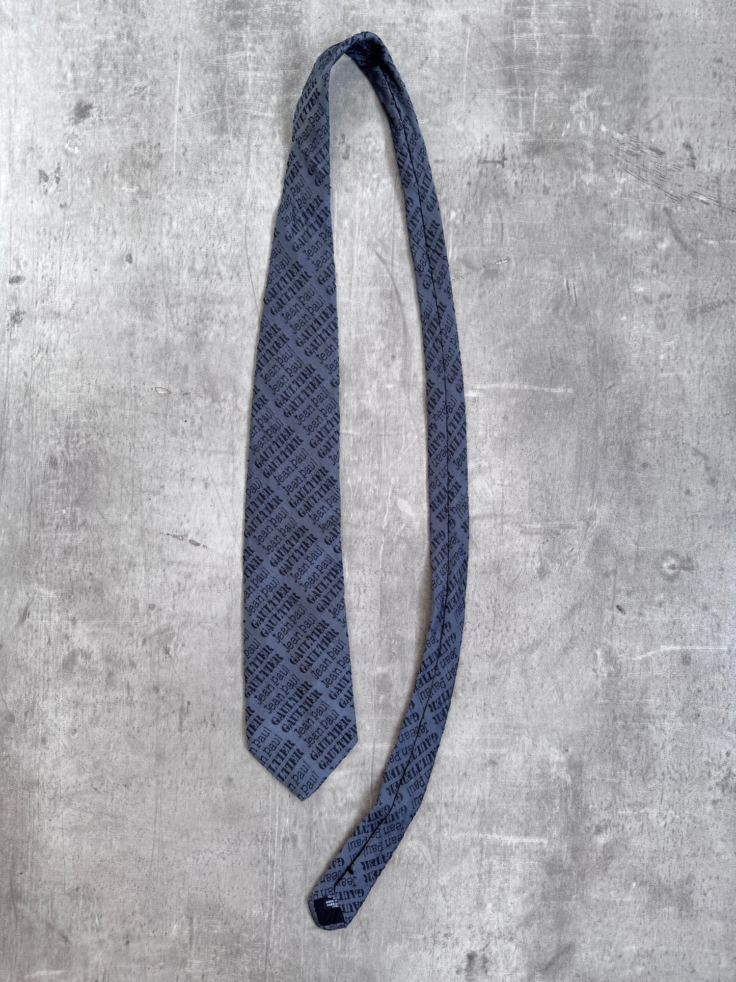 JPG Grey Spellout Tie
