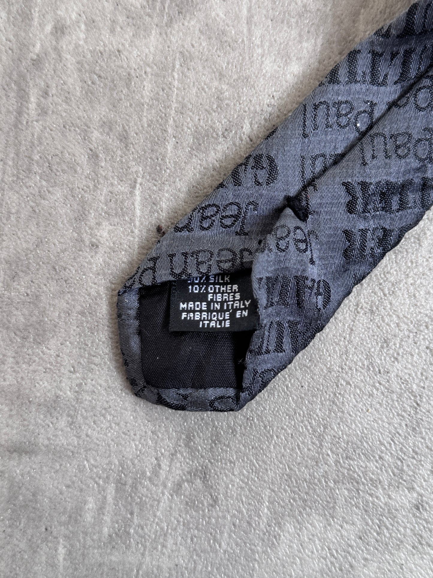 JPG Grey Spellout Tie