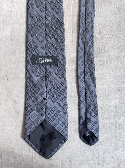 JPG Grey Spellout Tie