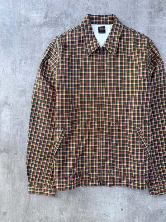 Early 00s Beams Plaid Bomber Jacket