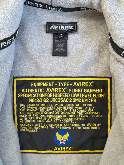 Avirex USA Nylon Hooded Bomber Jacket