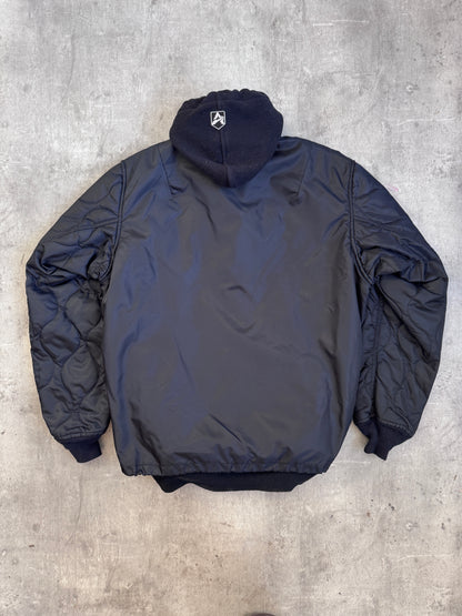 Avirex USA Nylon Hooded Bomber Jacket