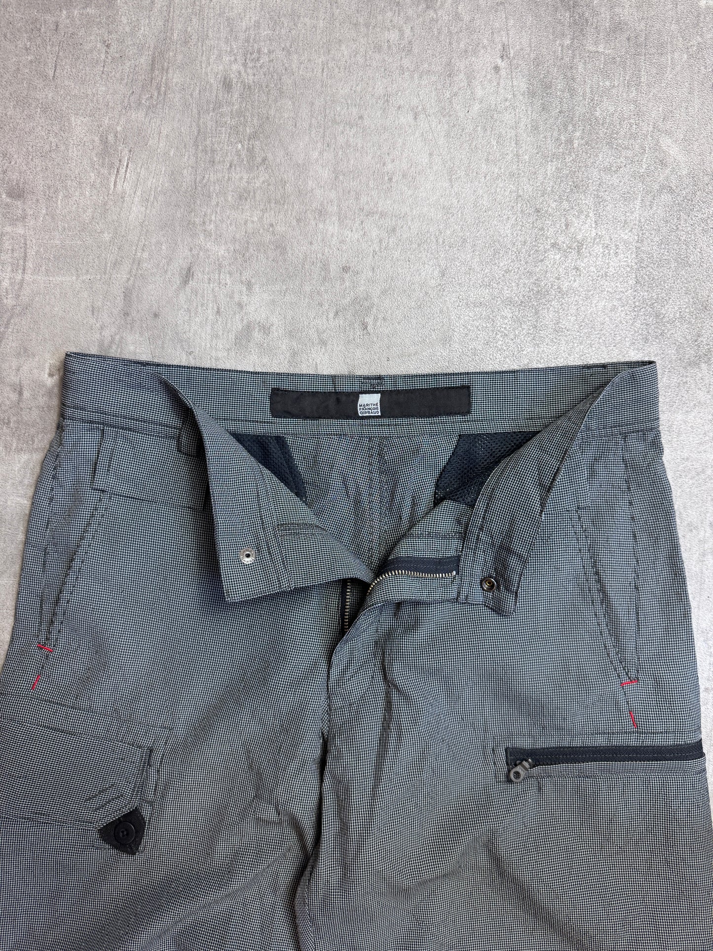 Marithe Francois Girbaud Grid Cargo Trousers