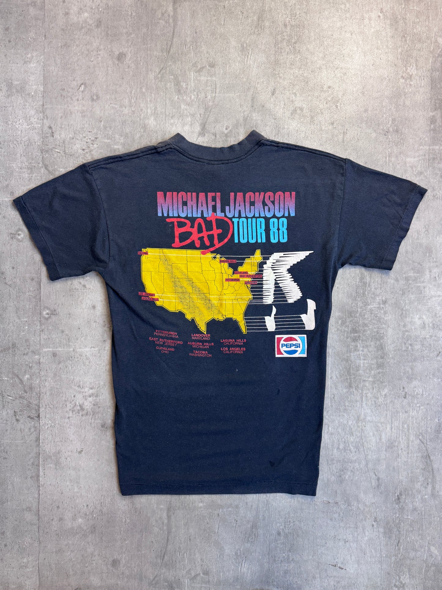 1988 Michael Jackson Bad World Tour Single Stitch Graphic Tee