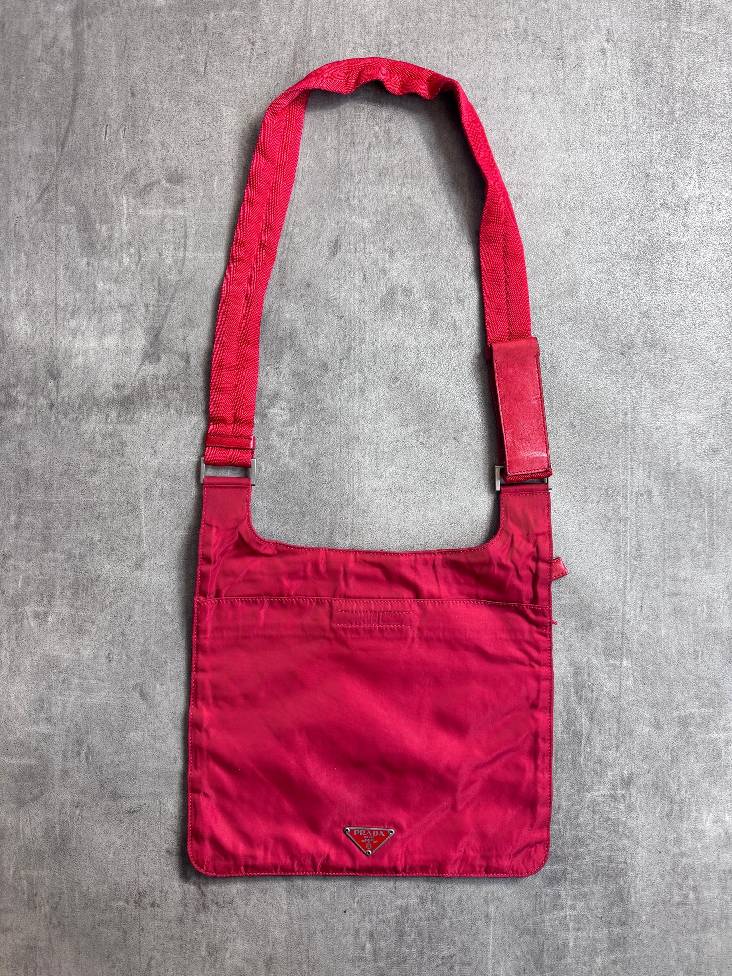 Prada Nylon Red Side Bag