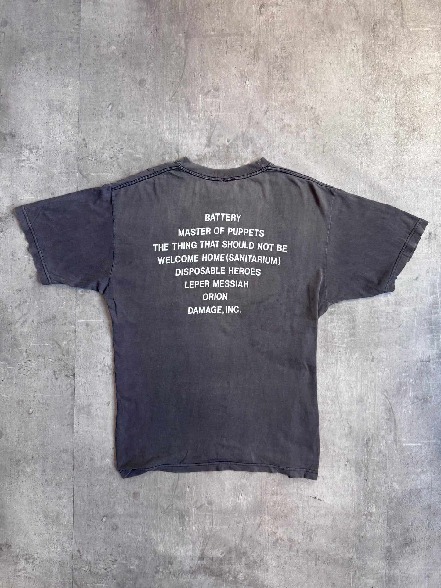 Vintage Metallica 'Master of Puppets' Distressed Graphic Tee
