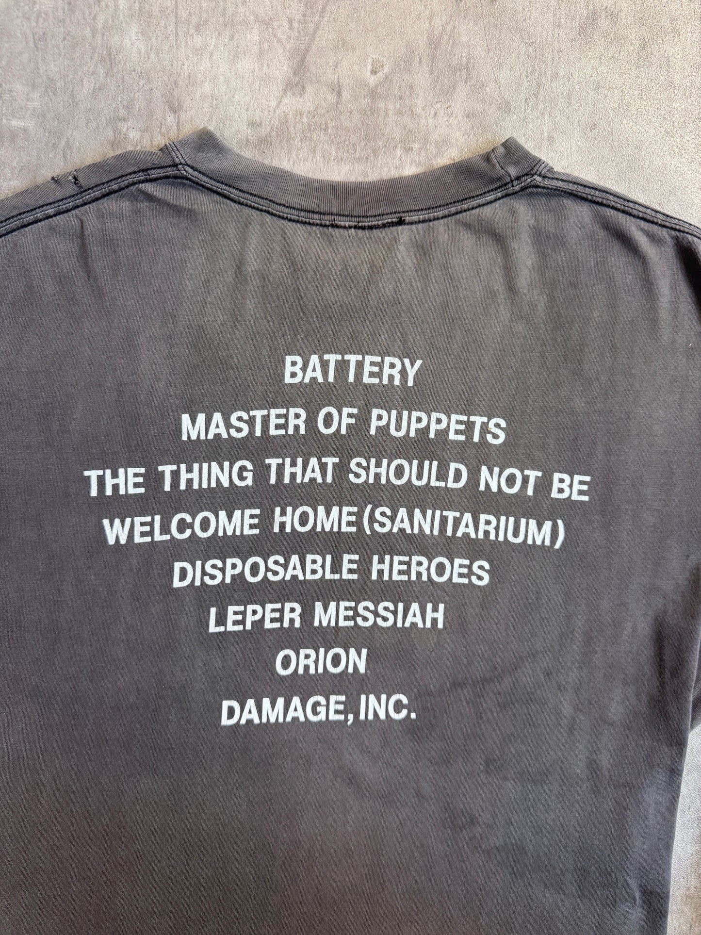Vintage Metallica 'Master of Puppets' Distressed Graphic Tee