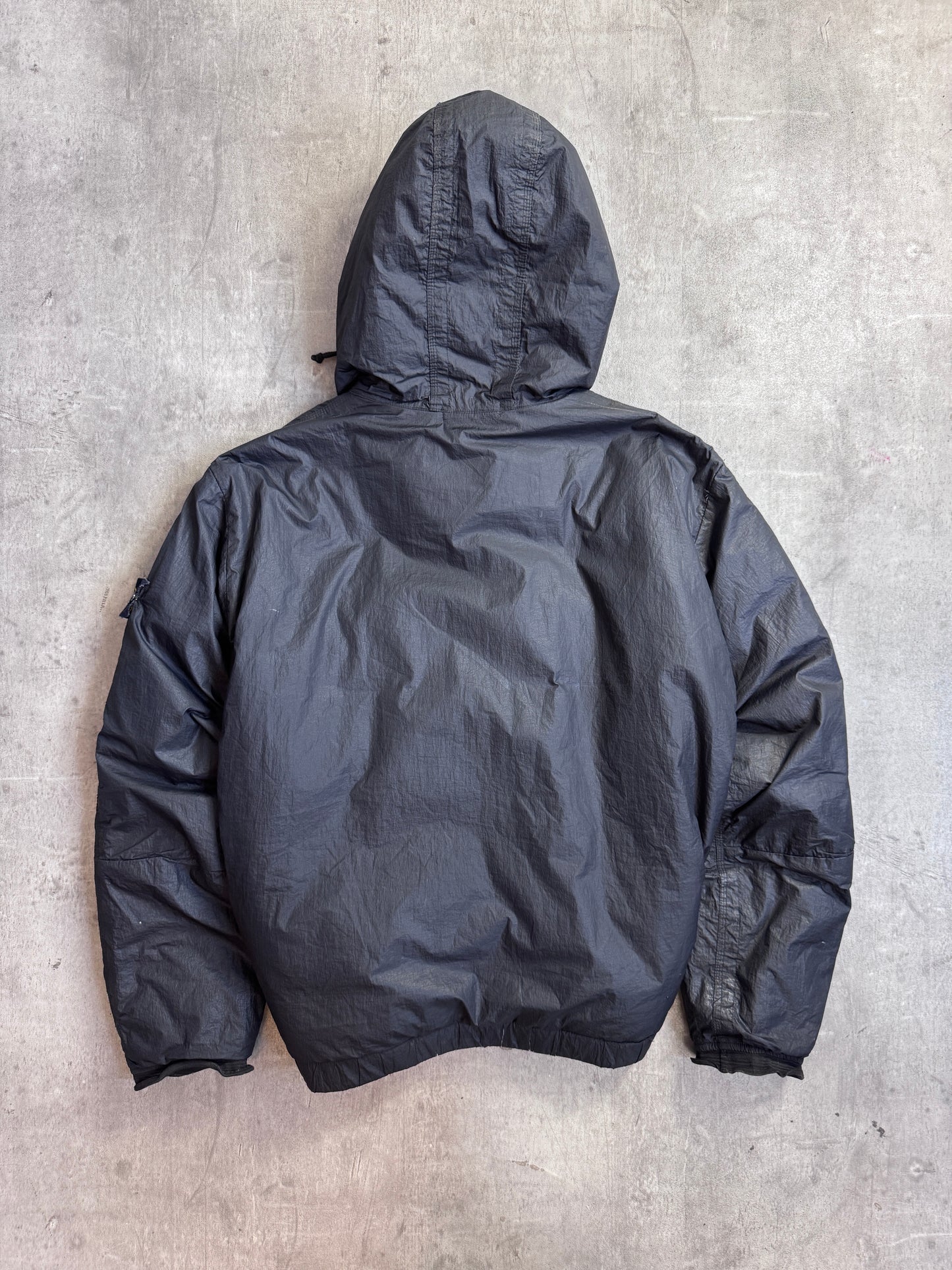 A/W 2009 Stone Island Black Nylon Hooded Down Jacket