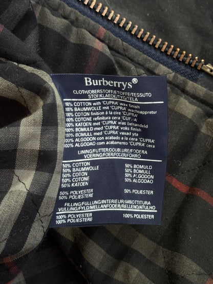 Burberry Waxed Black Overcoat
