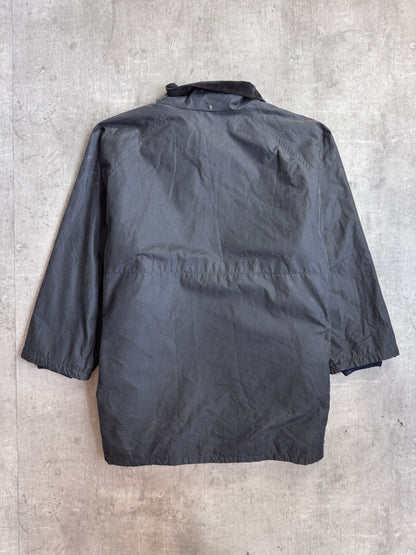 Burberry Waxed Black Overcoat