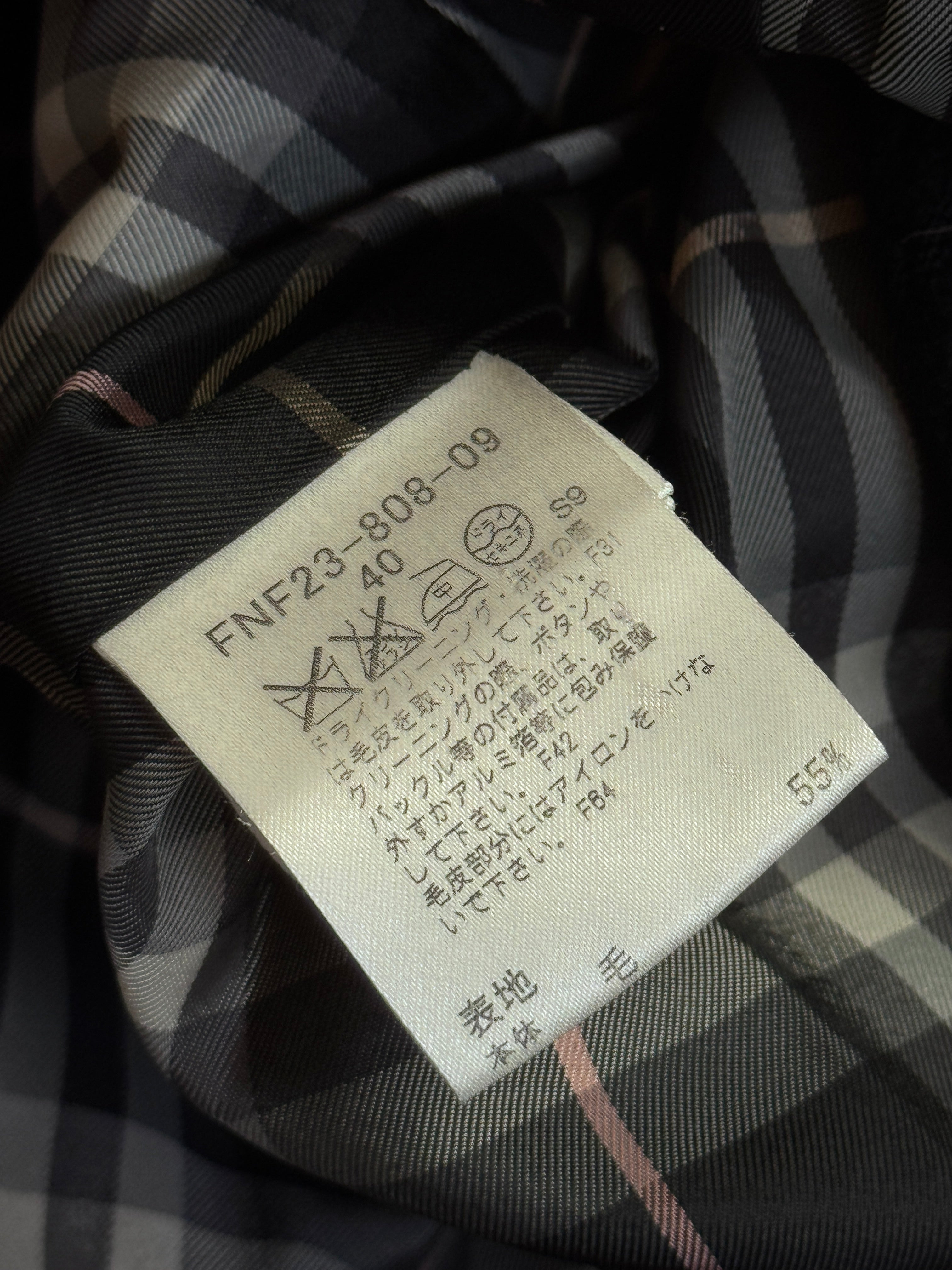 Burberry Blue Label Fur Detail Trench Coat – Vintage