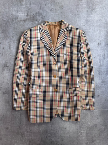 90s Burberry Vintage Nova Check Blazer