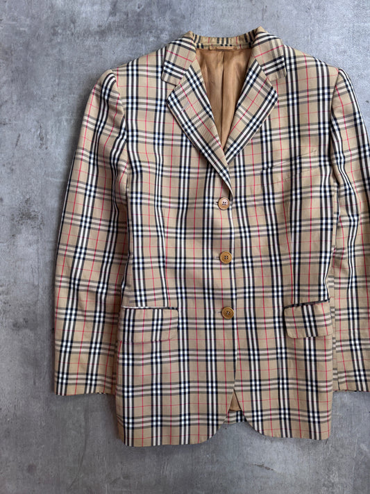 90s Burberry Vintage Nova Check Blazer