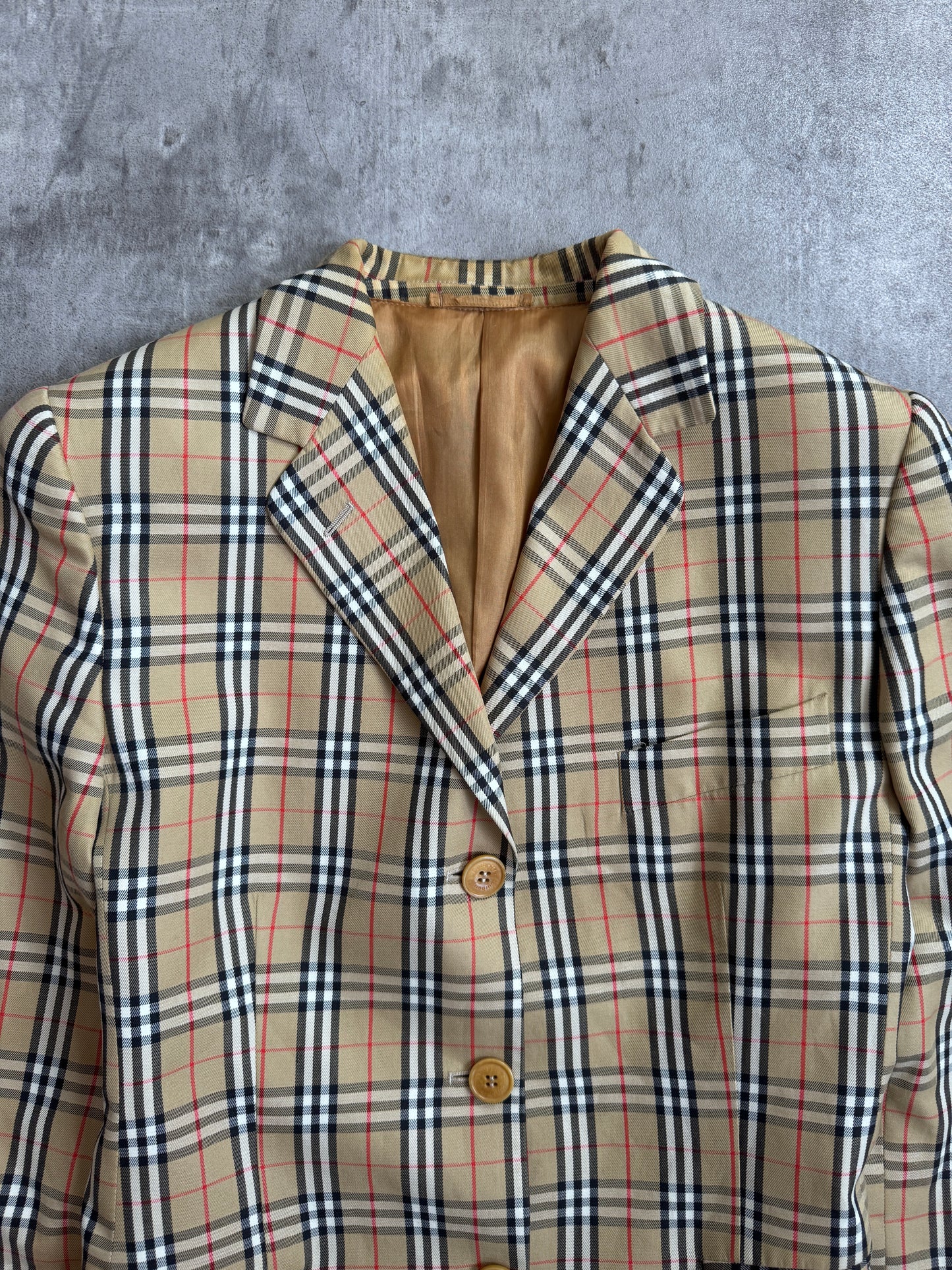 90s Burberry Vintage Nova Check Blazer
