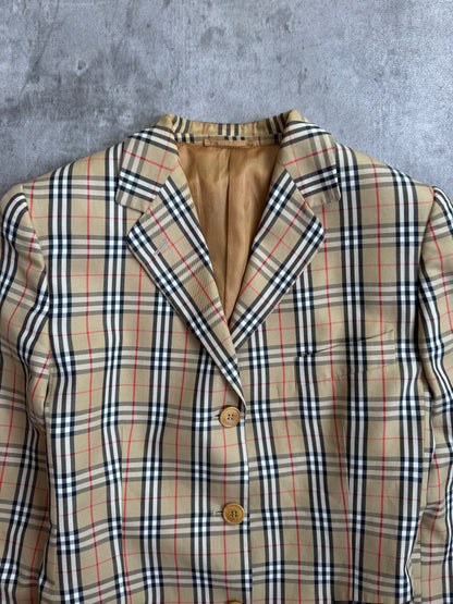90s Burberry Vintage Nova Check Blazer