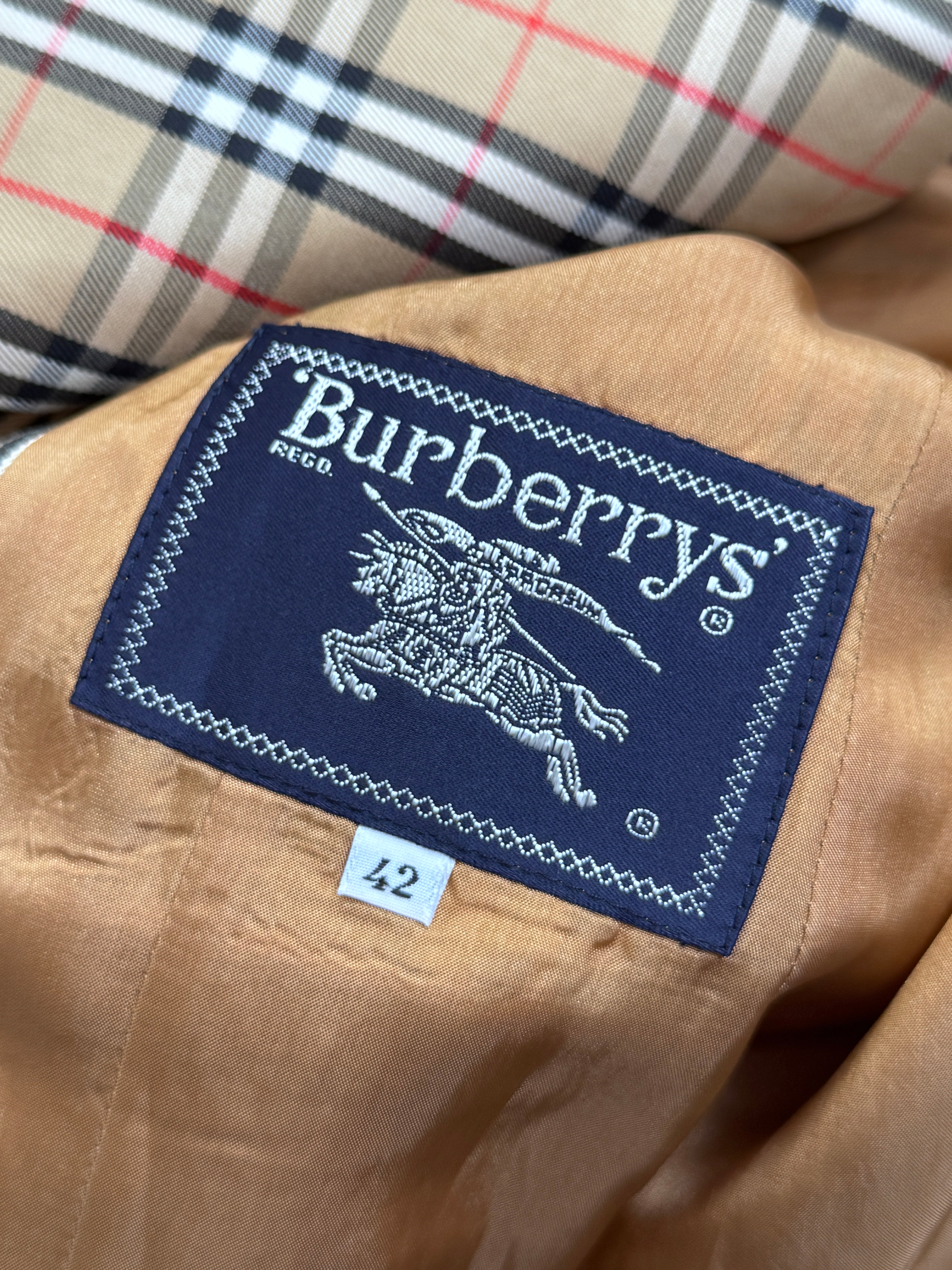 90s Burberry Vintage Nova Check Blazer