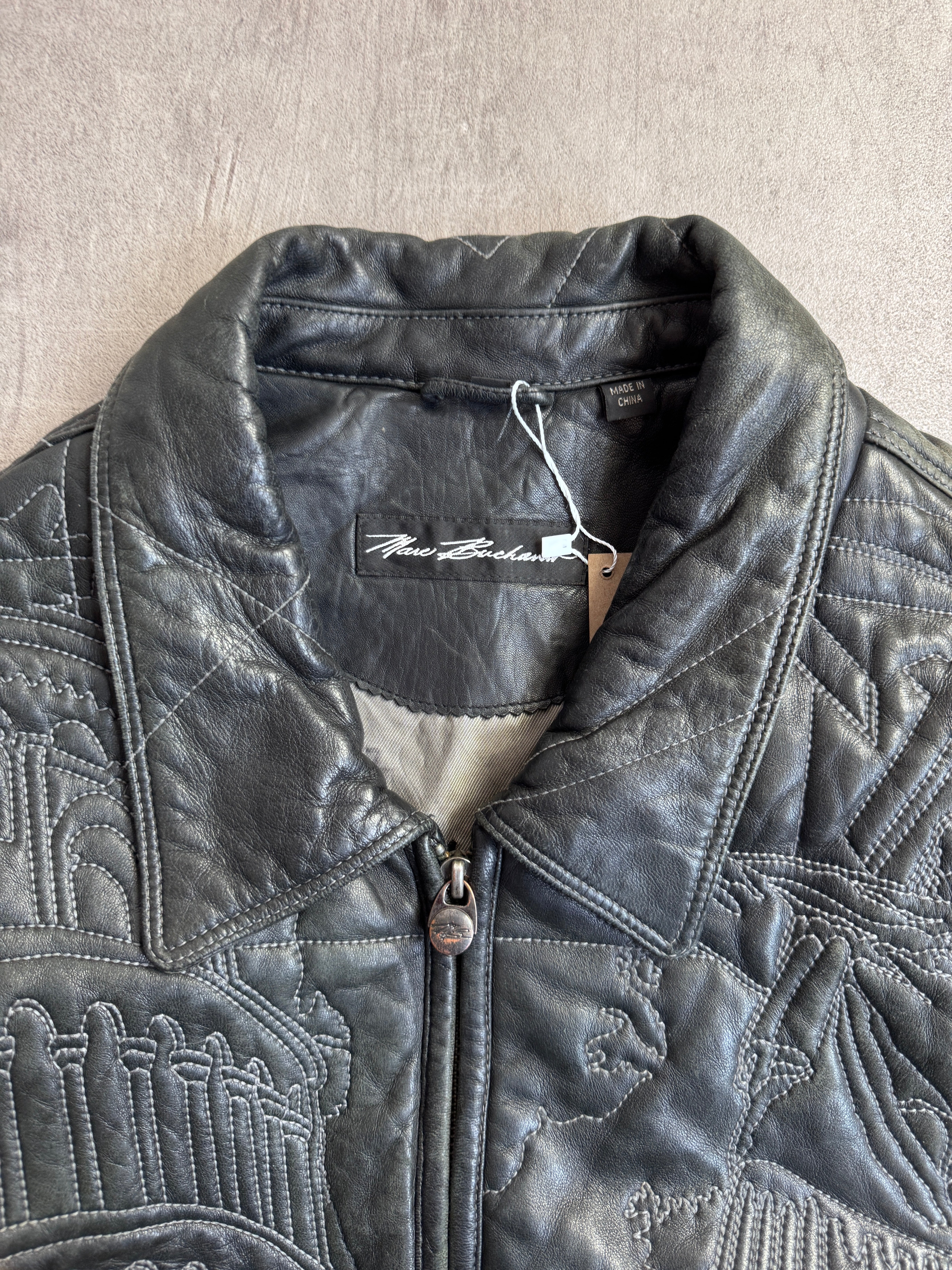 pelle pelle marc buchanan レザージャケット Rare 1990s Marc Buchanan Pelle Pelle Taj Mahal Leather Jacket