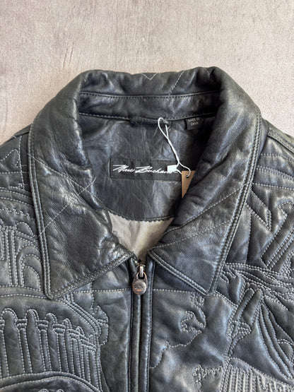 Rare 1990s Marc Buchanan Pelle Pelle Taj Mahal Leather Jacket