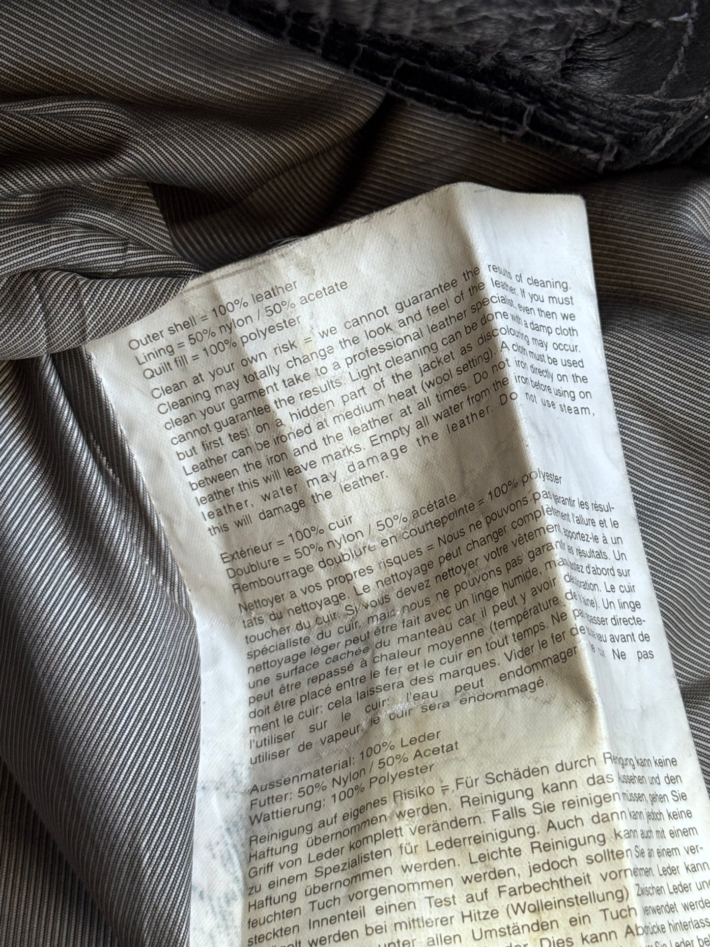 Rare 1990s Marc Buchanan Pelle Pelle Taj Mahal Leather Jacket