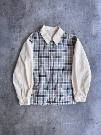1990s Comme Des Garcons Homme Plaid Front Harrington Jacket (SOLD AS SEEN)