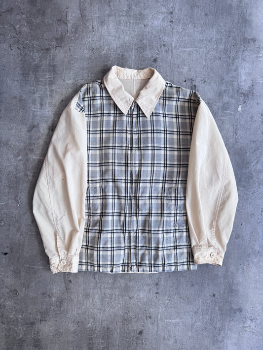 1990s Comme Des Garcons Homme Plaid Front Harrington Jacket (SOLD AS SEEN)