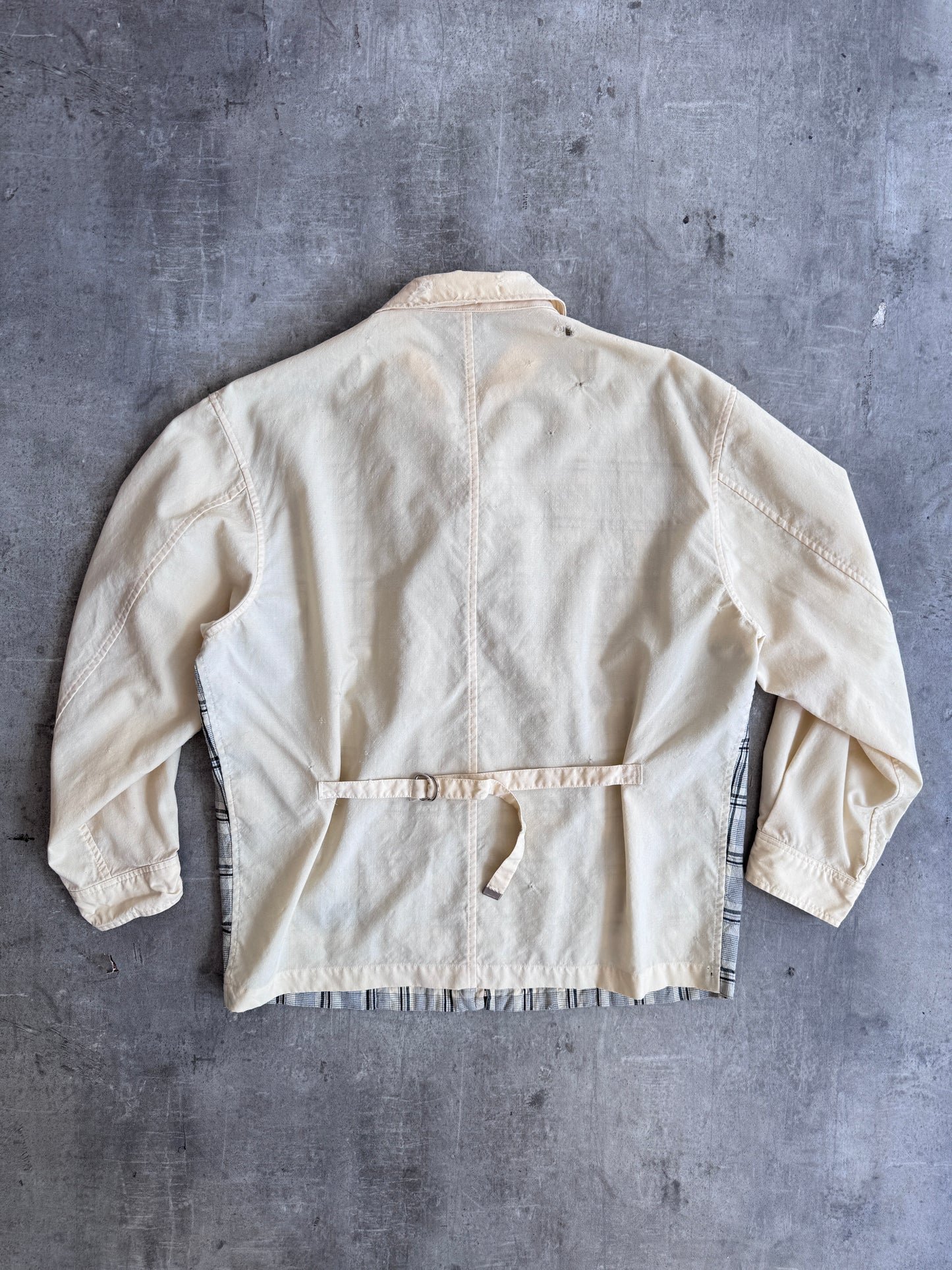 1990s Comme Des Garcons Homme Plaid Front Harrington Jacket (SOLD AS SEEN)