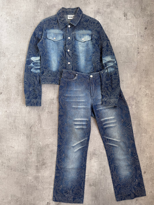 Versace Jeans Denim Diamonte Two-Piece