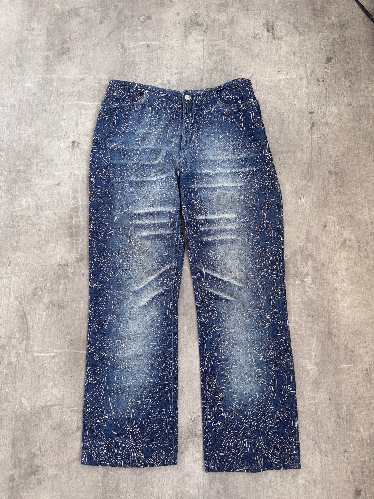 Versace Jeans Denim Diamonte Two-Piece