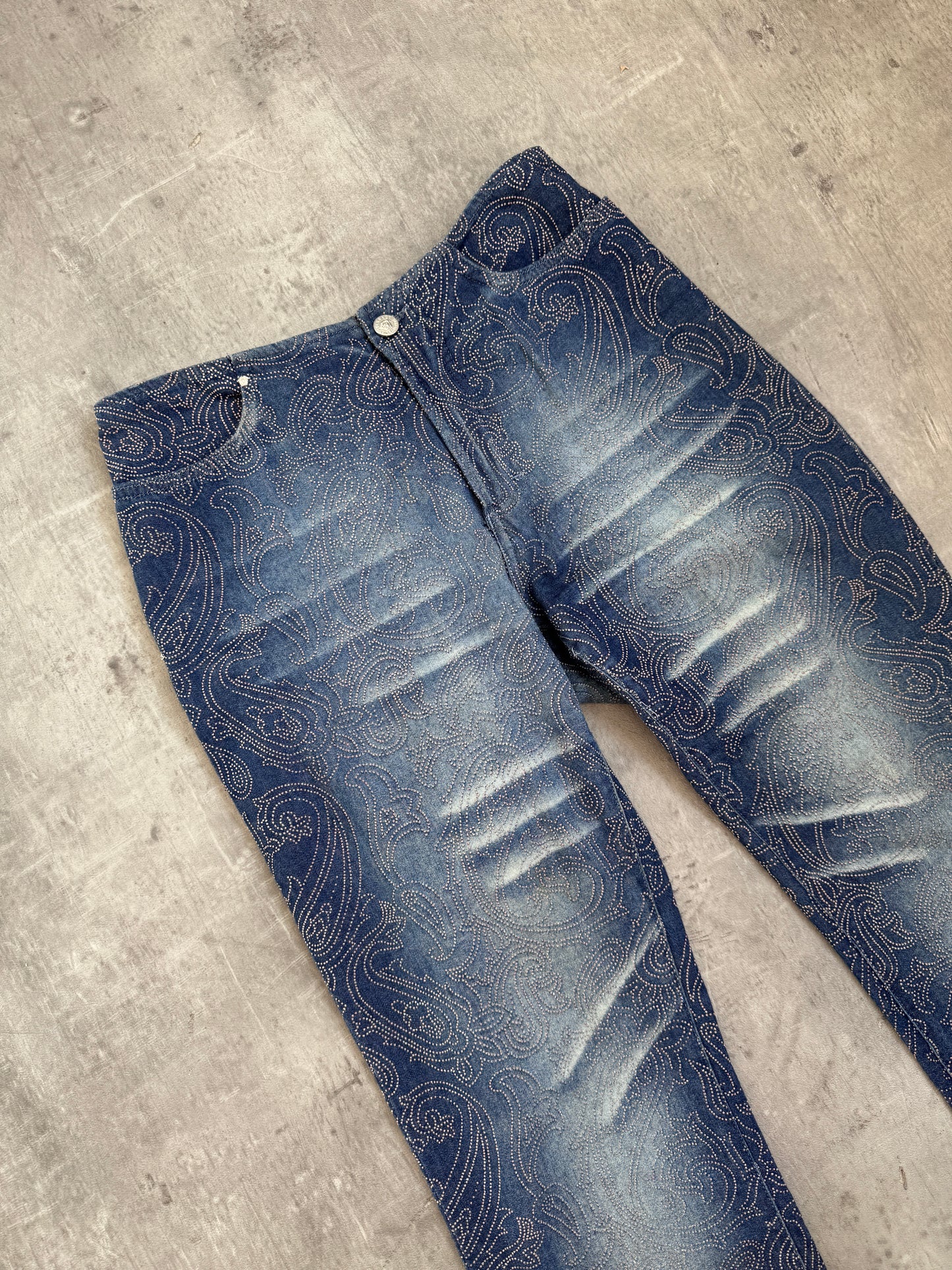 Versace Jeans Denim Diamonte Two-Piece