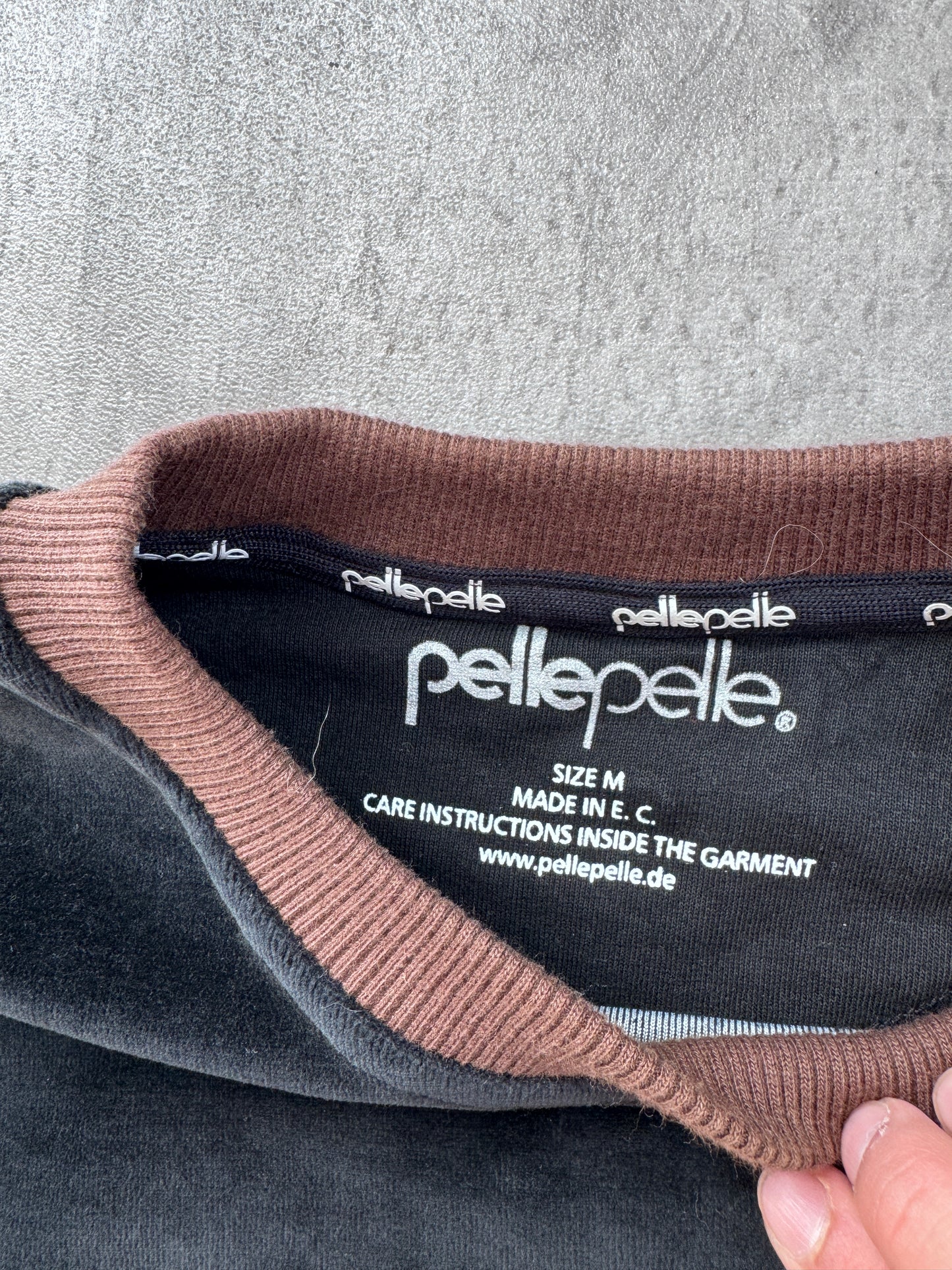 Pelle Pelle Velour Tri Tone Sweater