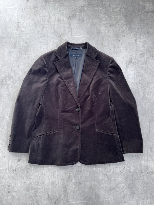 Gucci Velour Double Breasted Blazer