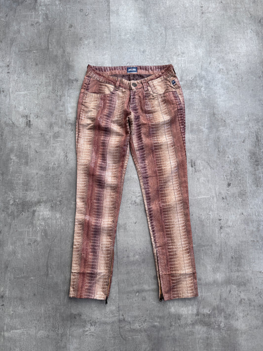 Jean Paul Gaultier Snakeskin Style Trousers
