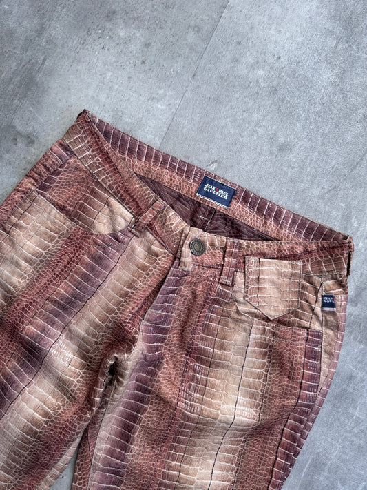 Jean Paul Gaultier Snakeskin Style Trousers
